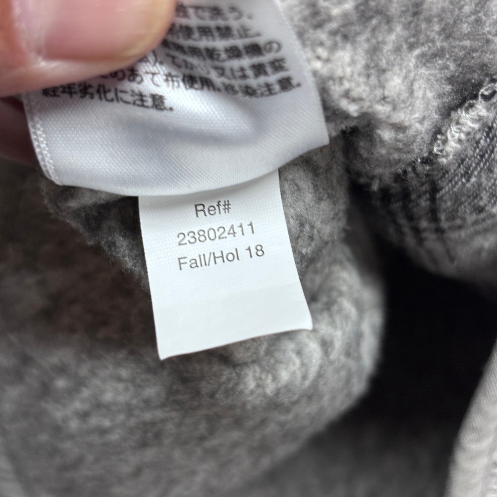 Eddie Bauer Jacket Womens XL 23802411 Gray Sweater Fleece Snap Zip EUC - Picture 6 of 9
